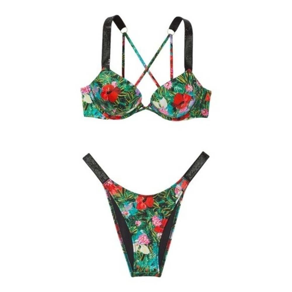VICTORIA'S SECRET SWIM Bombshell Add-2-Cups Bikini Top (32B )and Bottom (S) Set
